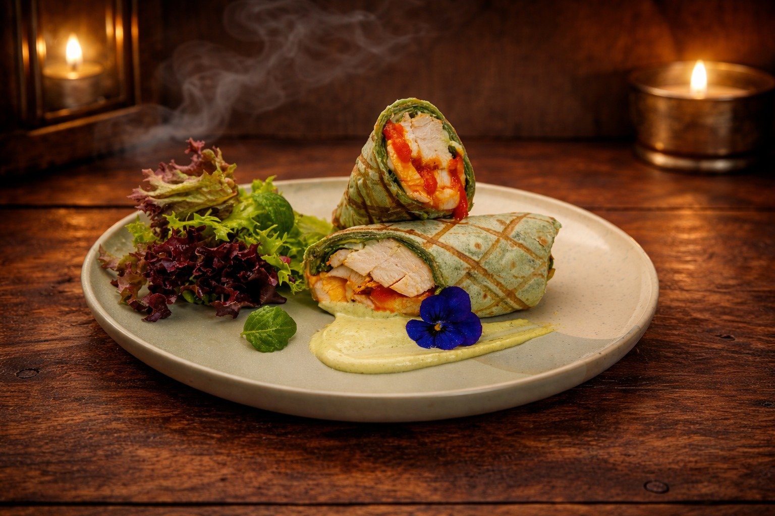 Knight’s Garden Chicken Wrap